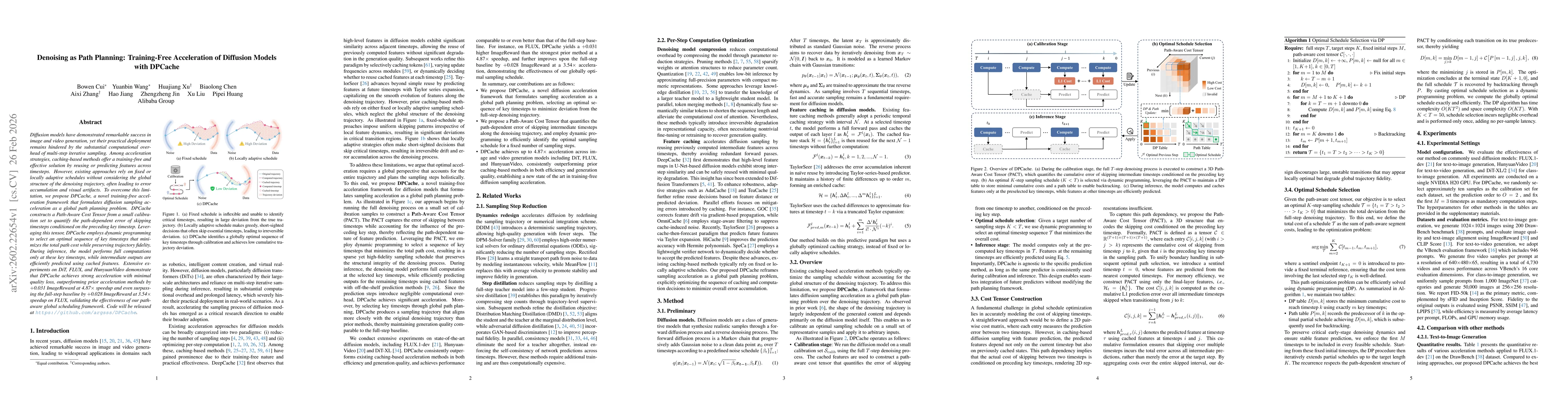 Thumbnail for Denoising as Path Planning: Training-Free Acceleration of Diffusion Models with DPCache