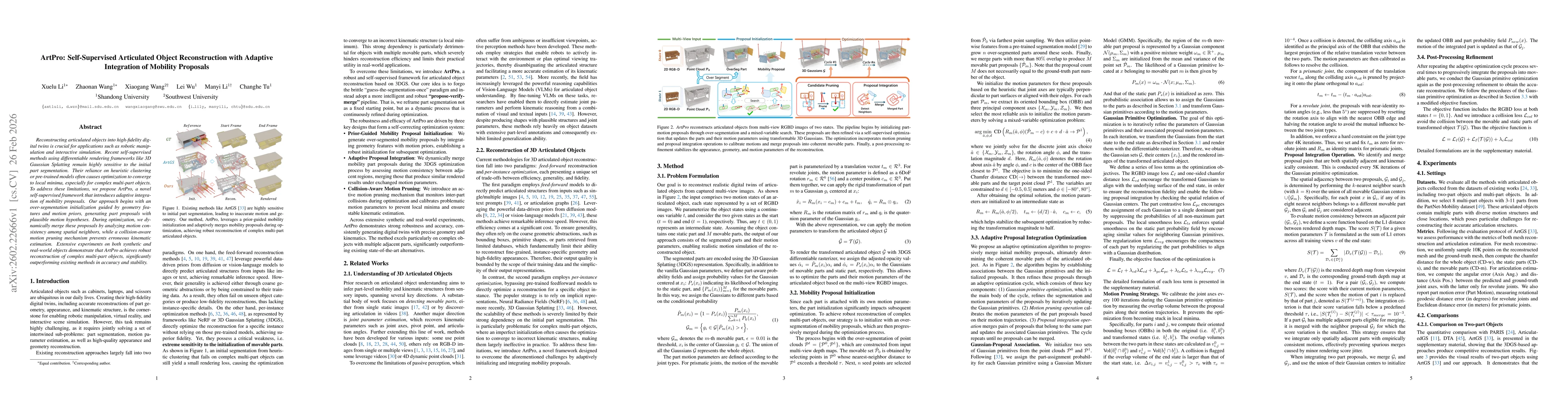 Thumbnail for ArtPro: Self-Supervised Articulated Object Reconstruction with Adaptive Integration of Mobility Proposals