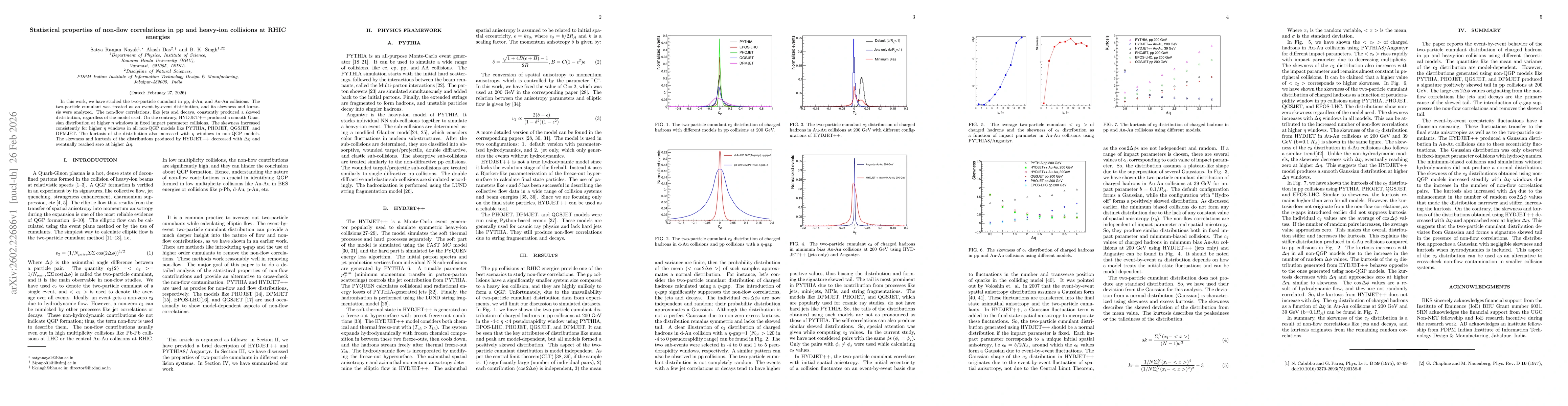 Thumbnail for Statistical properties of non-flow correlations in pp and heavy-ion collisions at RHIC energies