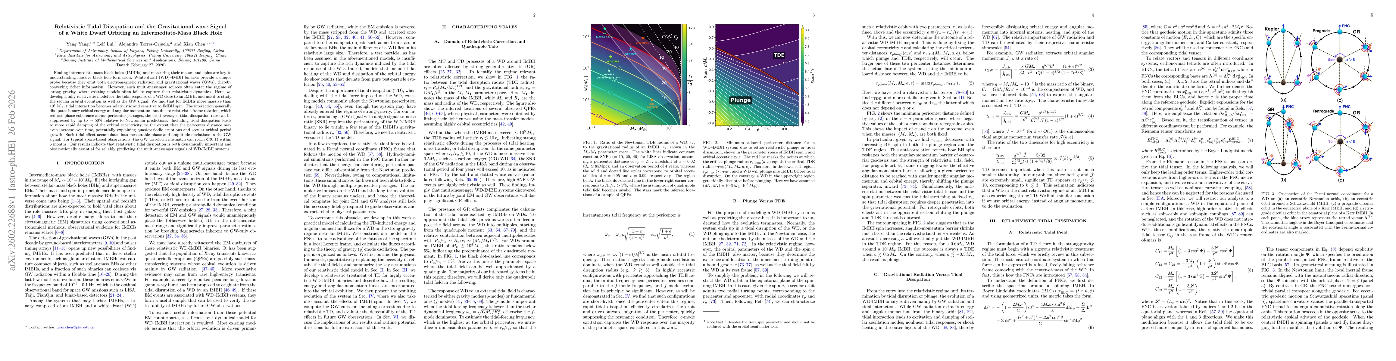Thumbnail for Relativistic Tidal Dissipation and the Gravitational-wave Signal of a White Dwarf Orbiting an Intermediate-Mass Black Hole