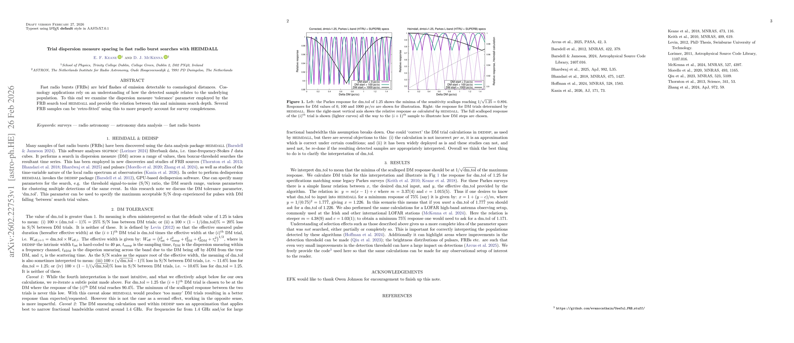 Thumbnail for Trial dispersion measure spacing in fast radio burst searches with HEIMDALL