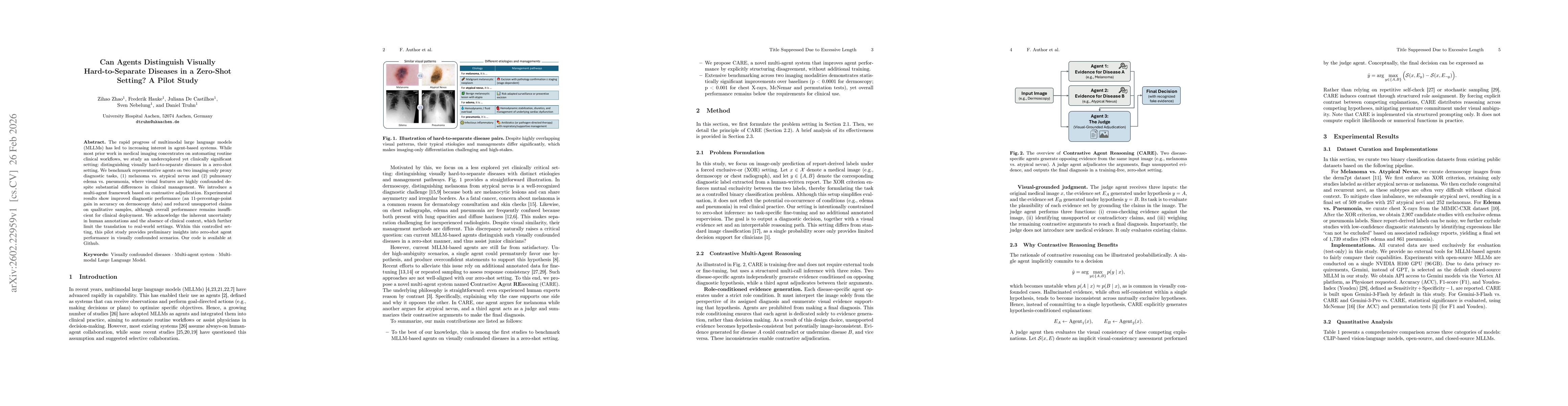 Thumbnail for Can Agents Distinguish Visually Hard-to-Separate Diseases in a Zero-Shot Setting? A Pilot Study