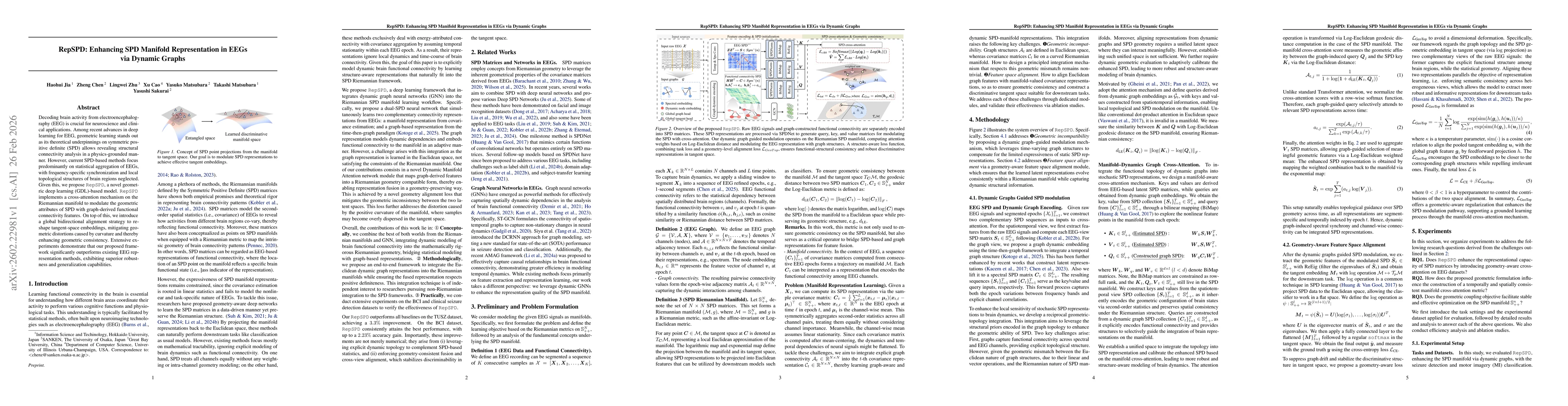 Thumbnail for RepSPD: Enhancing SPD Manifold Representation in EEGs via Dynamic Graphs