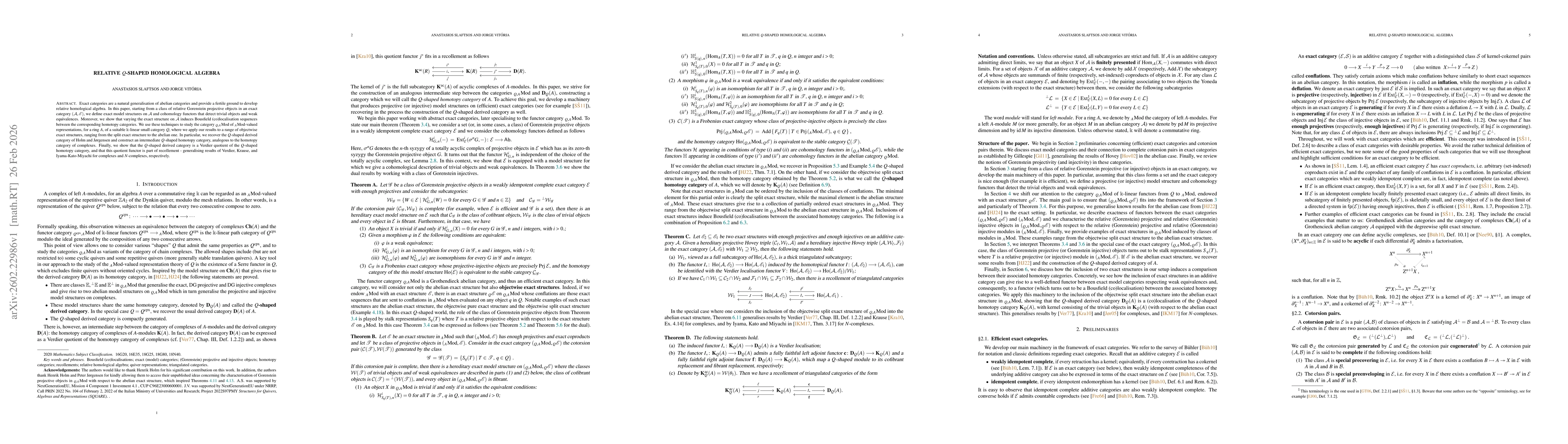 Thumbnail for Relative $Q$-shaped homological algebra