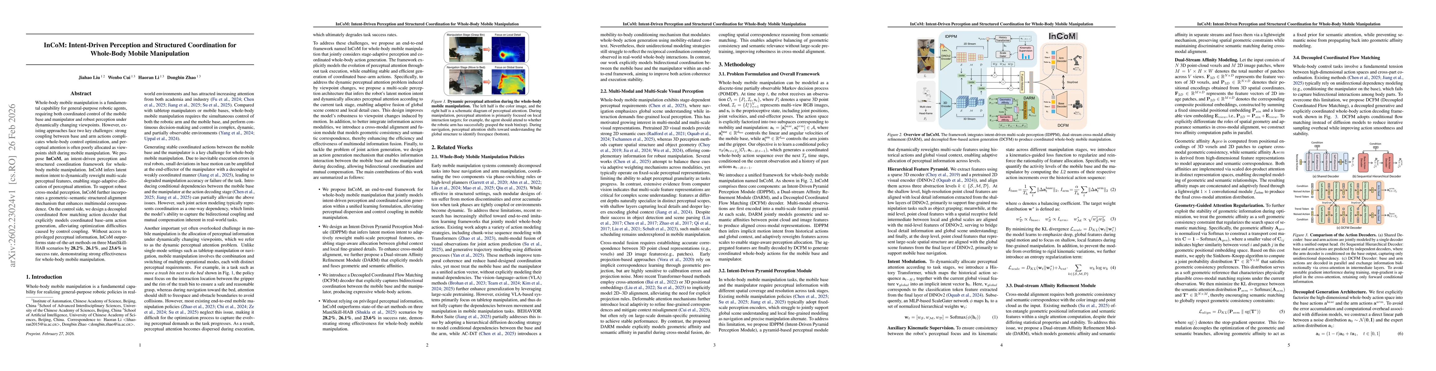Thumbnail for InCoM: Intent-Driven Perception and Structured Coordination for Whole-Body Mobile Manipulation