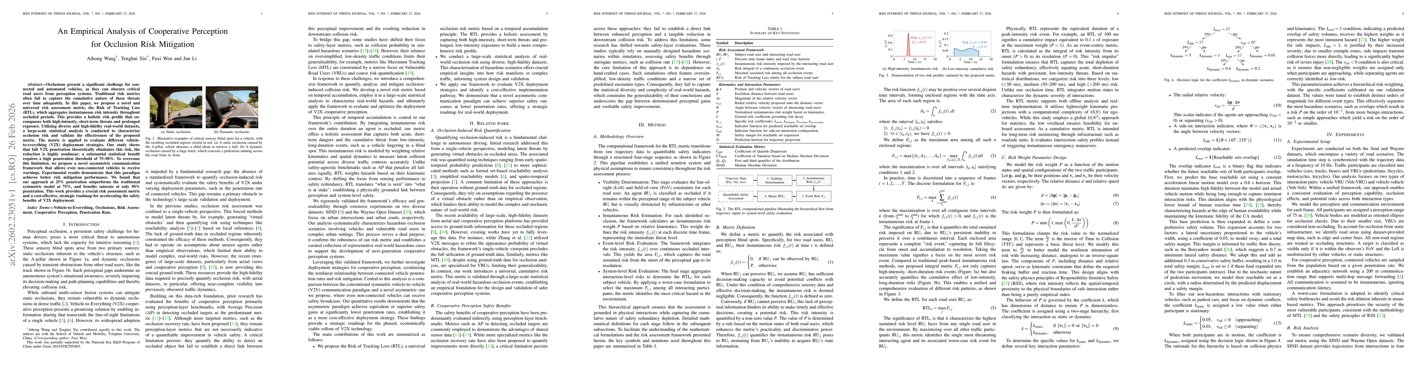 Thumbnail for An Empirical Analysis of Cooperative Perception for Occlusion Risk Mitigation