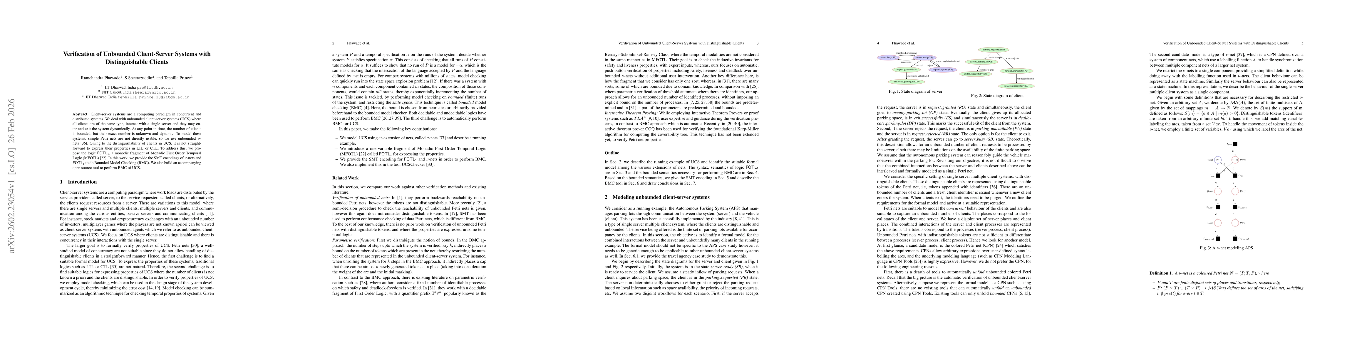 Thumbnail for Verification of Unbounded Client-Server Systems with Distinguishable Clients