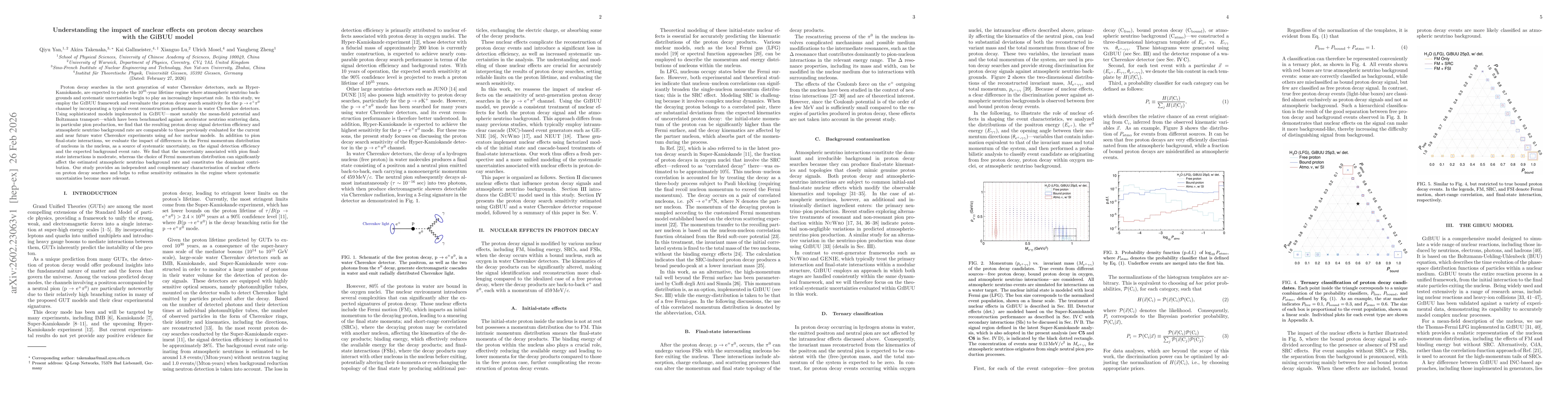 Thumbnail for Understanding the impact of nuclear effects on proton decay searches with the GiBUU model