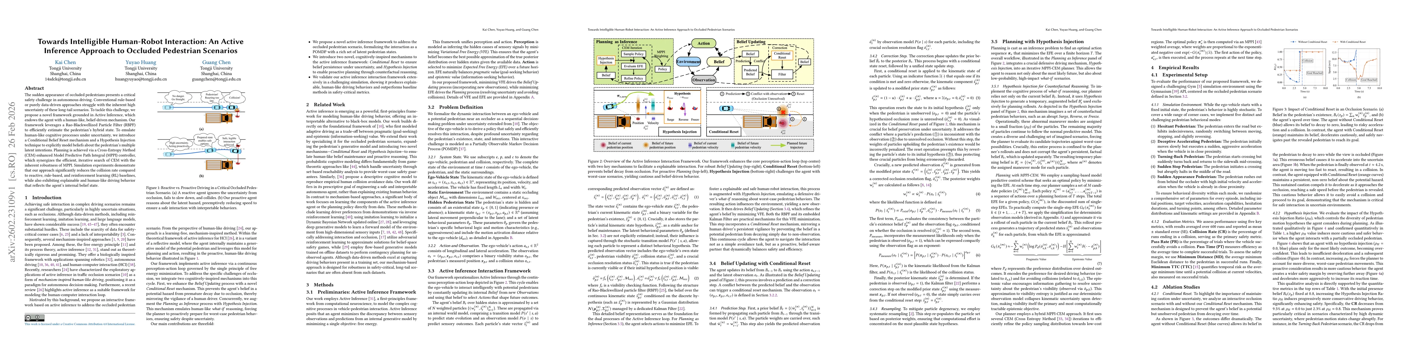 Thumbnail for Towards Intelligible Human-Robot Interaction: An Active Inference Approach to Occluded Pedestrian Scenarios