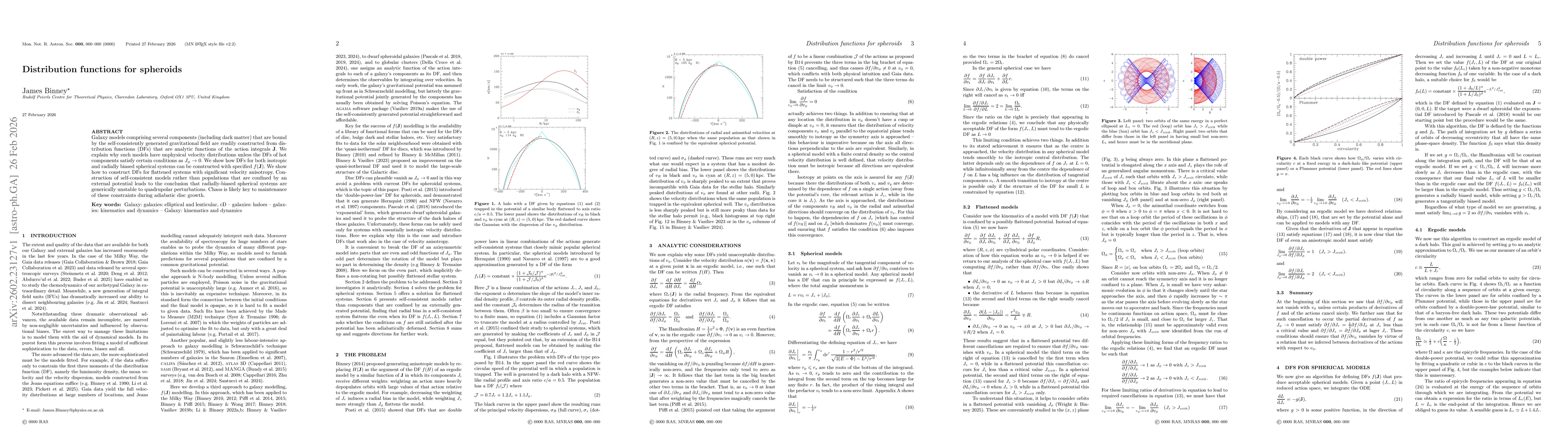 Thumbnail for Distribution functions for spheroids