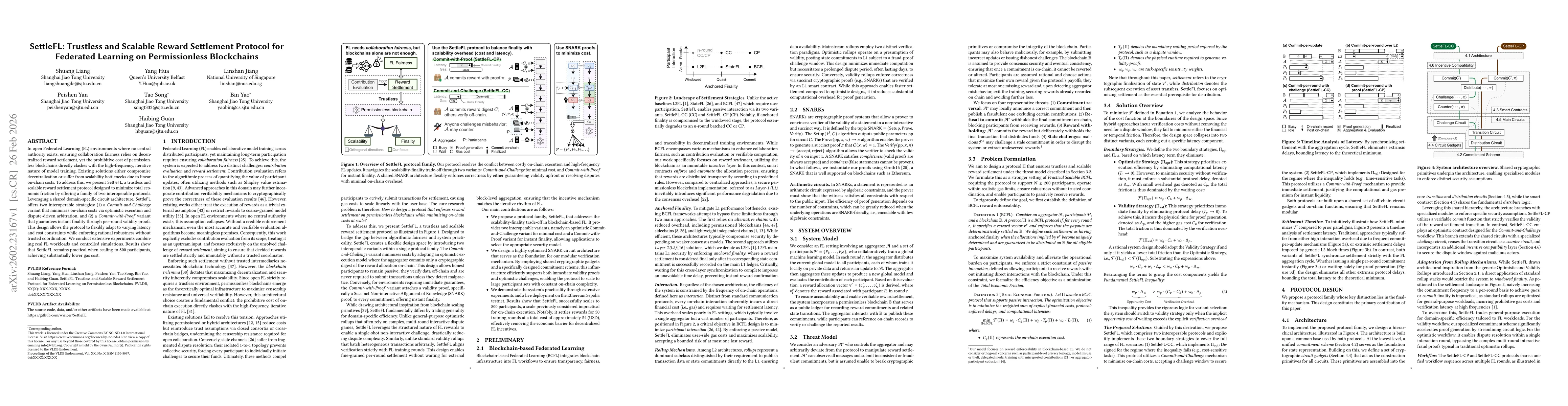 Thumbnail for SettleFL: Trustless and Scalable Reward Settlement Protocol for Federated Learning on Permissionless Blockchains (Extended version)
