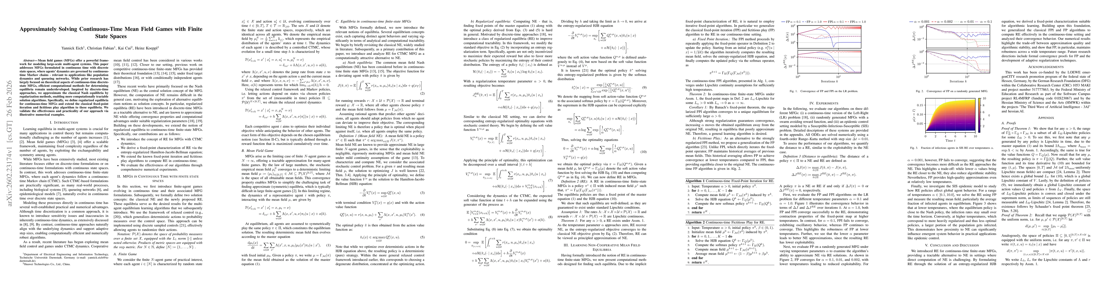 Thumbnail for Approximately Solving Continuous-Time Mean Field Games with Finite State Spaces
