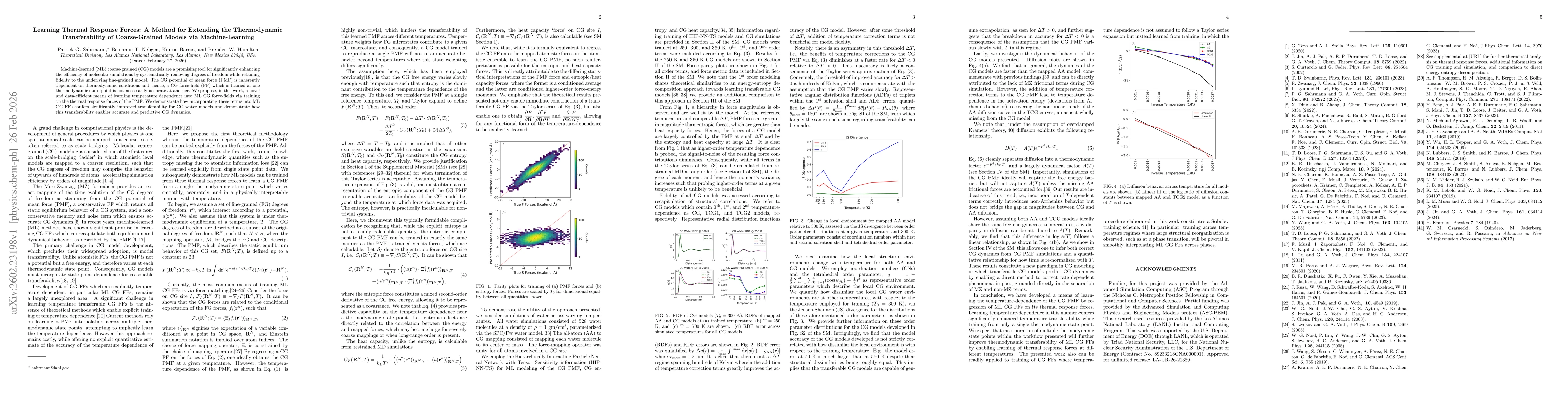 Thumbnail for Learning Thermal Response Forces: A Method for Extending the Thermodynamic Transferability of Coarse-Grained Models via Machine-Learning