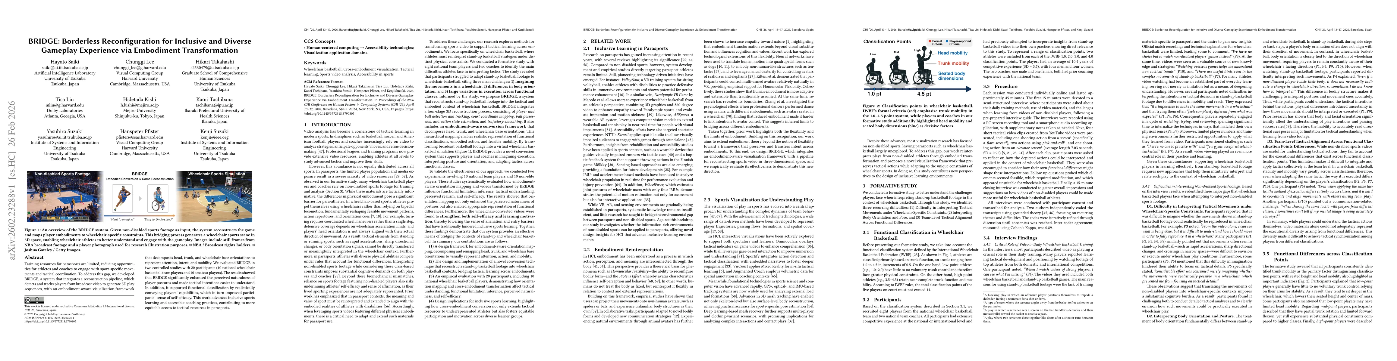 Thumbnail for BRIDGE: Borderless Reconfiguration for Inclusive and Diverse Gameplay Experience via Embodiment Transformation