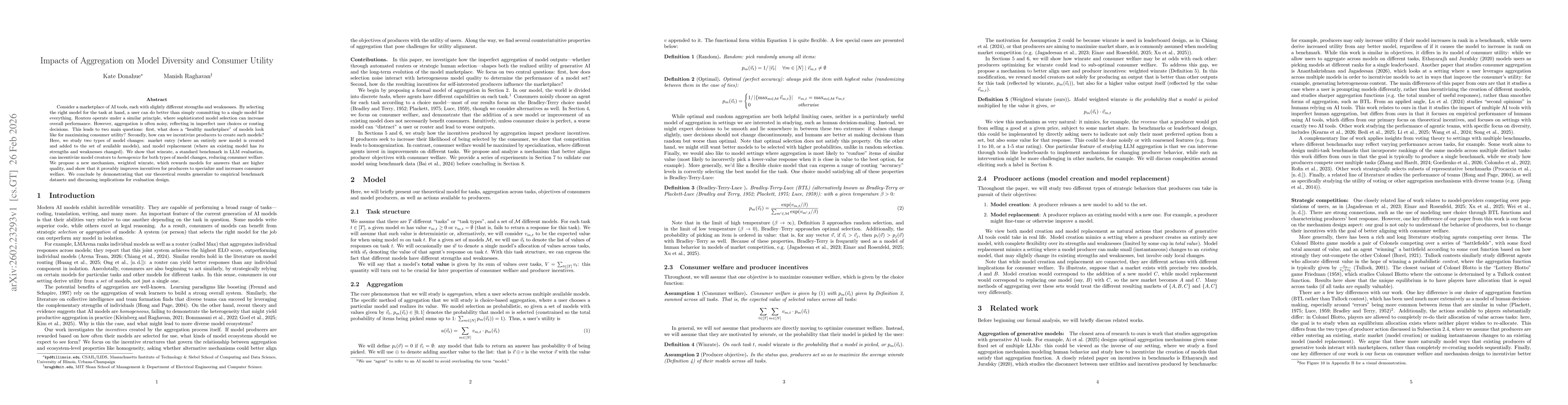 Thumbnail for Impacts of Aggregation on Model Diversity and Consumer Utility