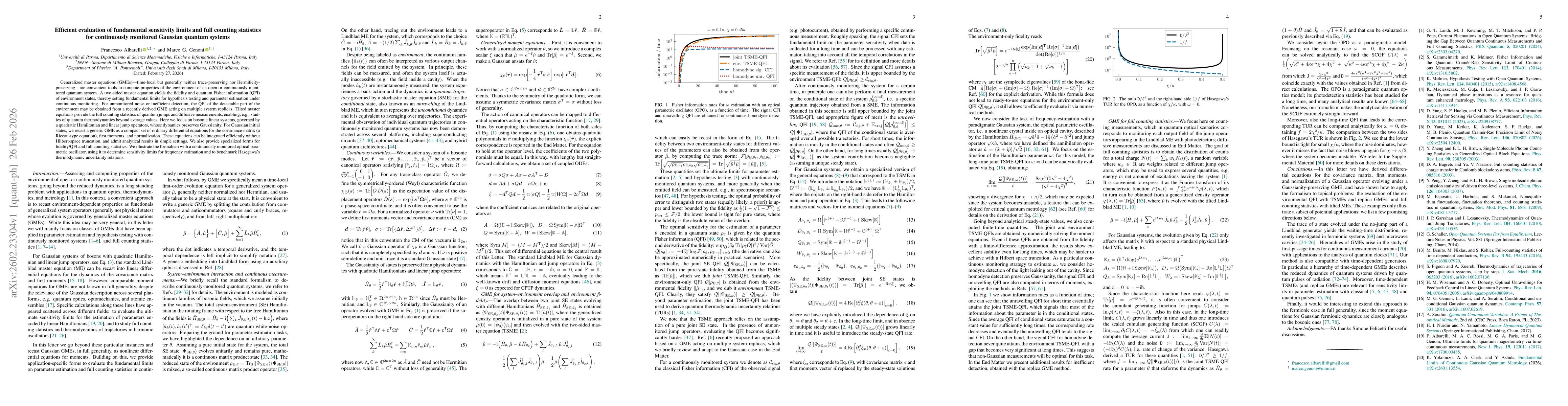 Thumbnail for Efficient evaluation of fundamental sensitivity limits and full counting statistics for continuously monitored Gaussian quantum systems