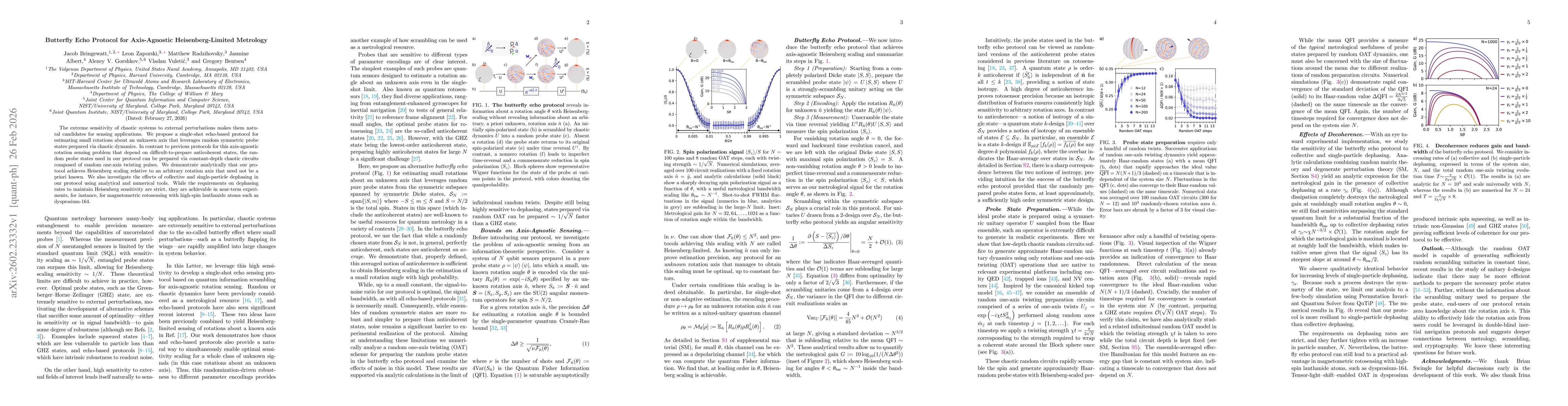 Thumbnail for Butterfly Echo Protocol for Axis-Agnostic Heisenberg-Limited Metrology