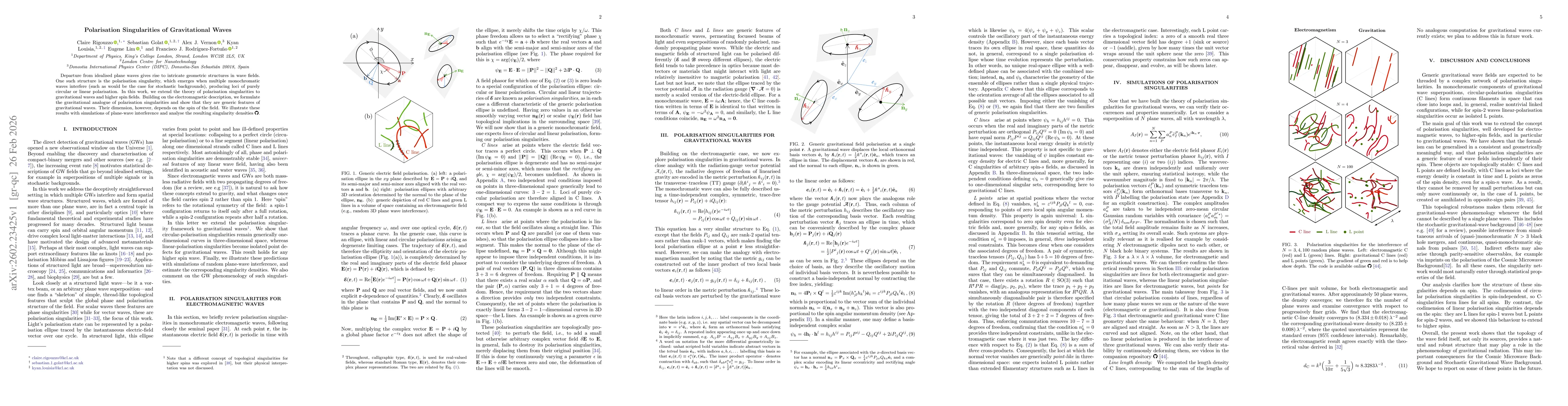 Thumbnail for Polarisation Singularities of Gravitational Waves