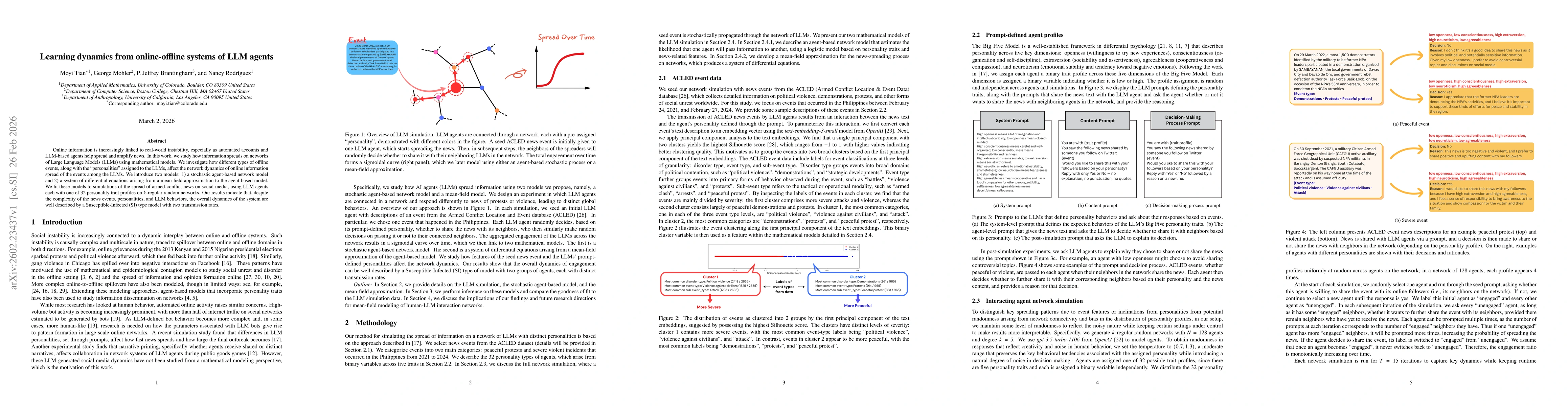 Thumbnail for Learning dynamics from online-offline systems of LLM agents