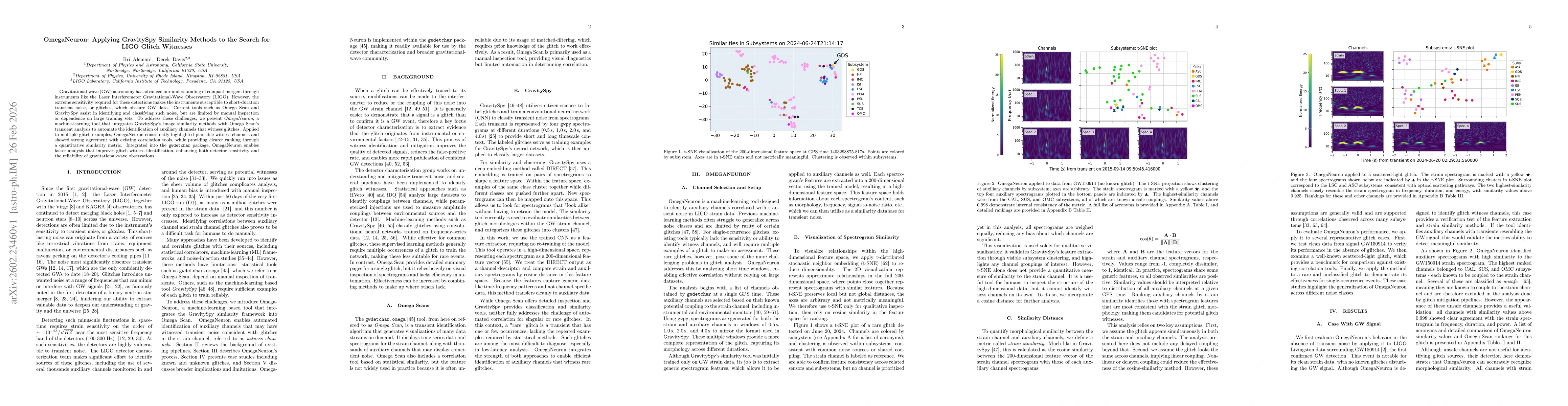 Thumbnail for OmegaNeuron: Applying GravitySpy Similarity Methods to the Search for LIGO Glitch Witnesses