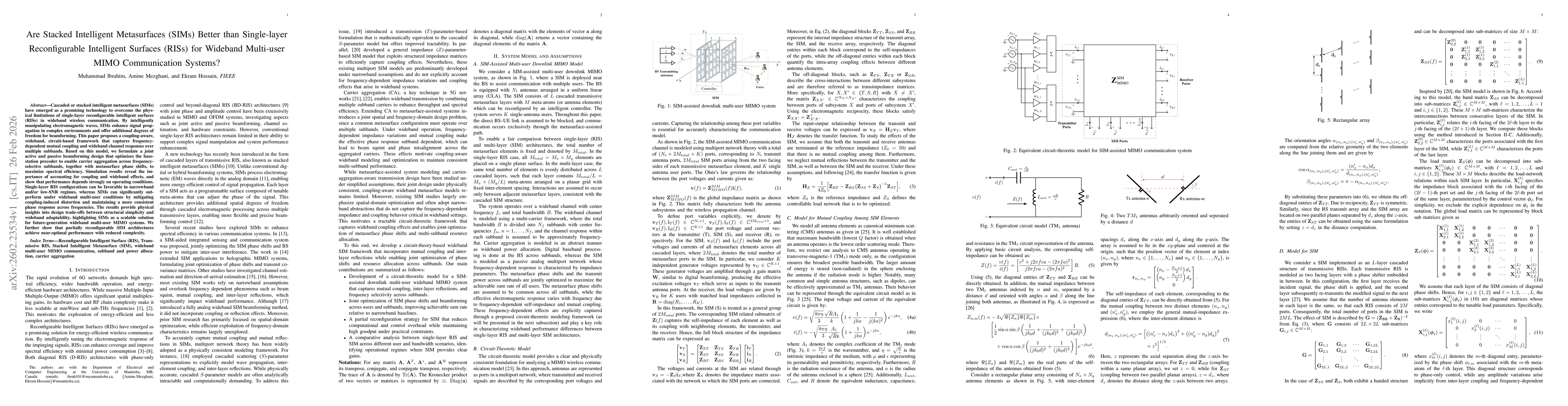 Thumbnail for Are Stacked Intelligent Metasurfaces (SIMs) Better than Single-layer Reconfigurable Intelligent Surfaces (RISs) for Wideband Multi-user MIMO Communication Systems?