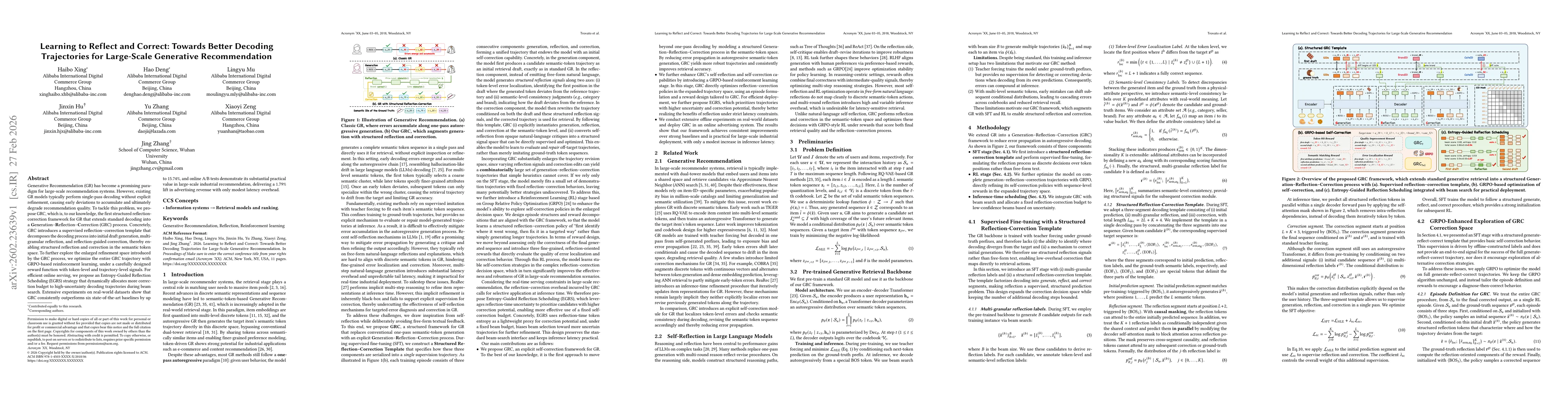 Thumbnail for Learning to Reflect and Correct: Towards Better Decoding Trajectories for Large-Scale Generative Recommendation