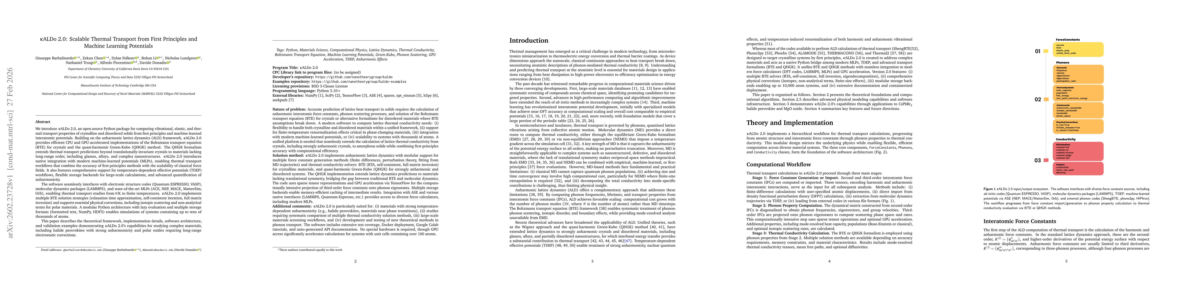 Thumbnail for kALDo 2.0: Scalable Thermal Transport from First Principles and Machine Learning Potentials