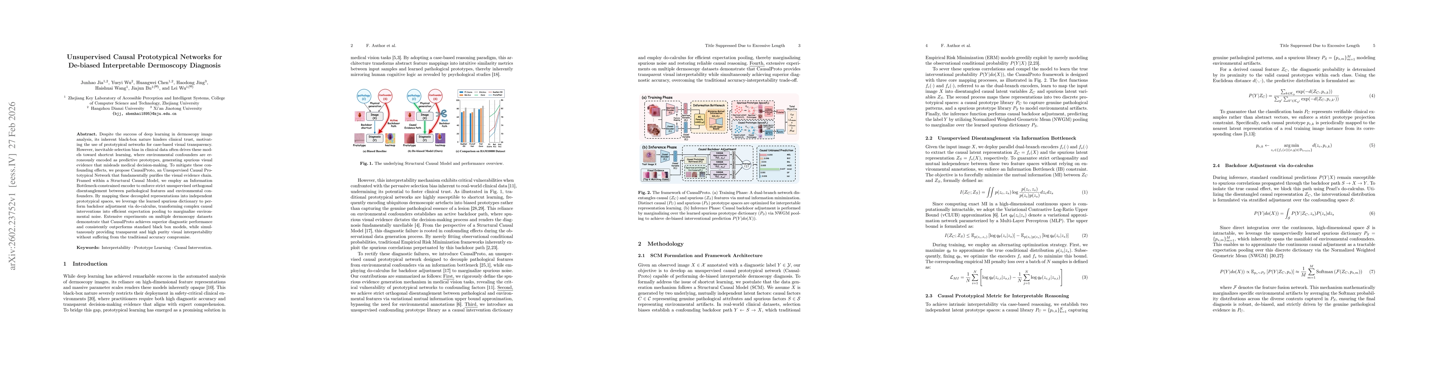 Thumbnail for Unsupervised Causal Prototypical Networks for De-biased Interpretable Dermoscopy Diagnosis