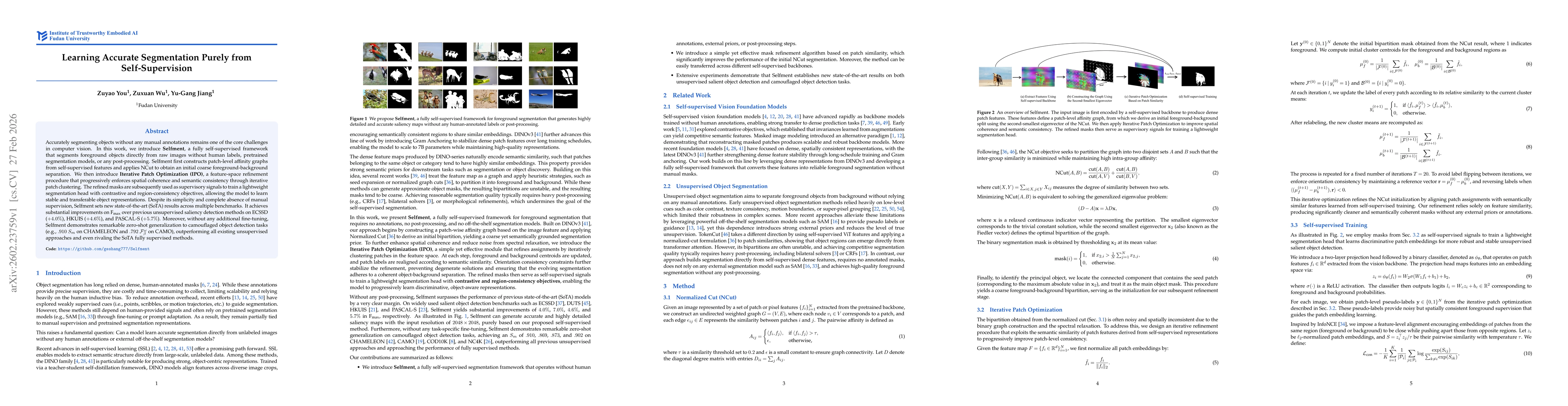 Thumbnail for Learning Accurate Segmentation Purely from Self-Supervision