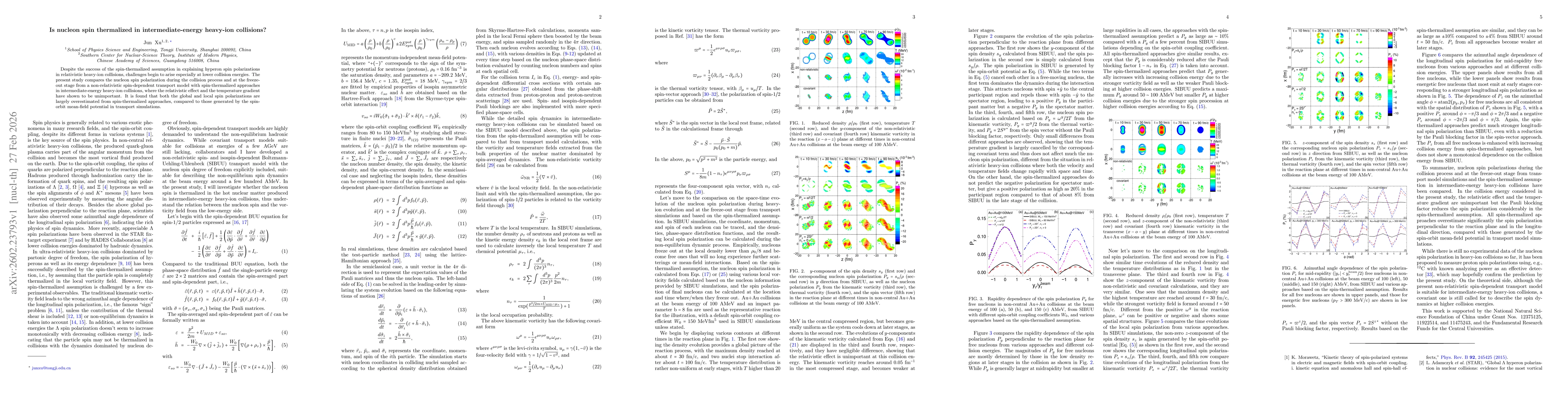 Thumbnail for Is nucleon spin thermalized in intermediate-energy heavy-ion collisions?