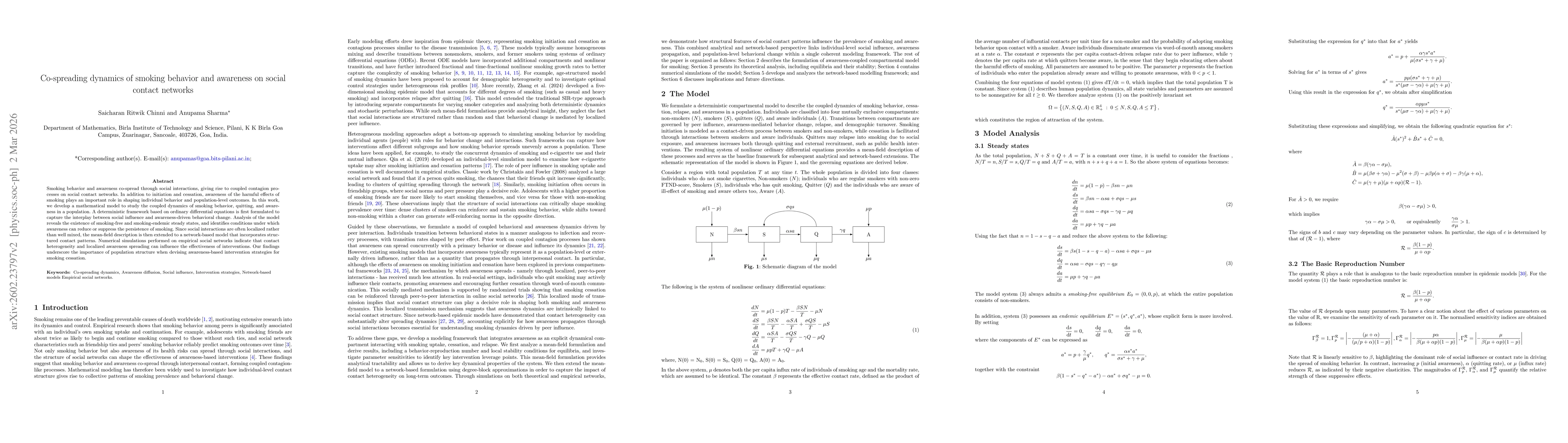 Thumbnail for Co-spreading dynamics of smoking behavior and awareness on social contact networks