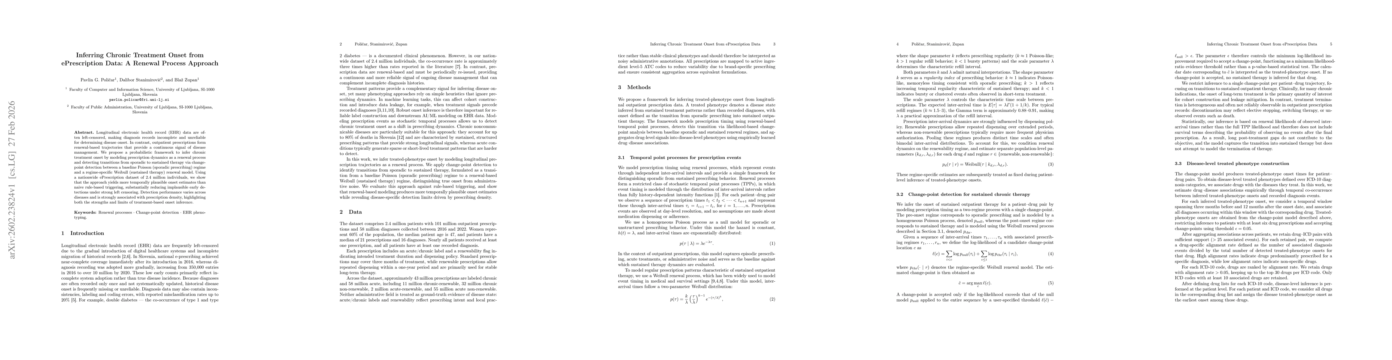 Thumbnail for Inferring Chronic Treatment Onset from ePrescription Data: A Renewal Process Approach