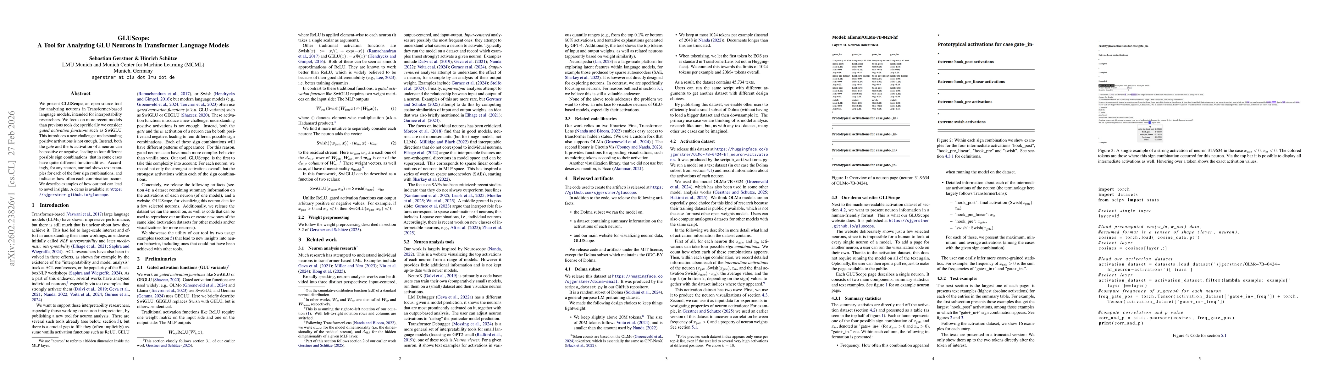 Thumbnail for GLUScope: A Tool for Analyzing GLU Neurons in Transformer Language Models
