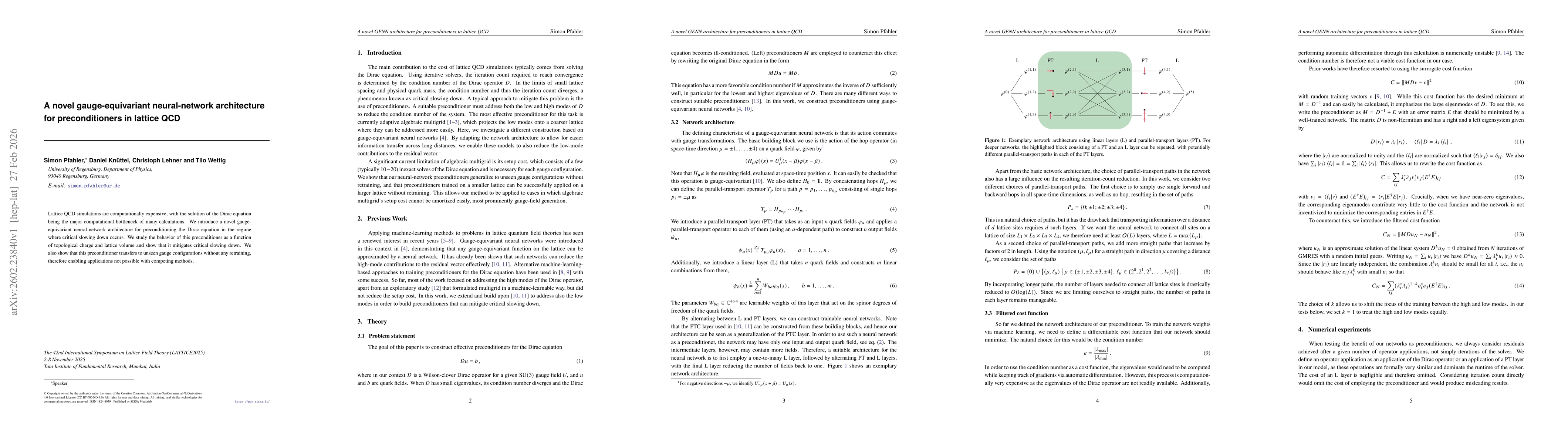 Thumbnail for A novel gauge-equivariant neural-network architecture for preconditioners in lattice QCD