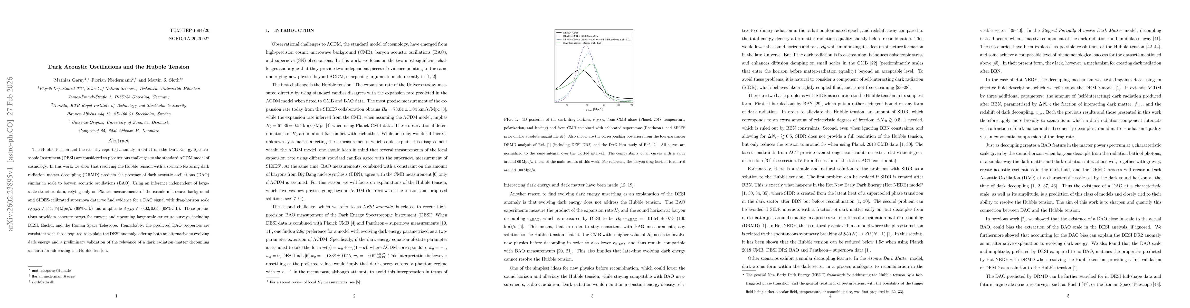 Thumbnail for Dark Acoustic Oscillations and the Hubble Tension
