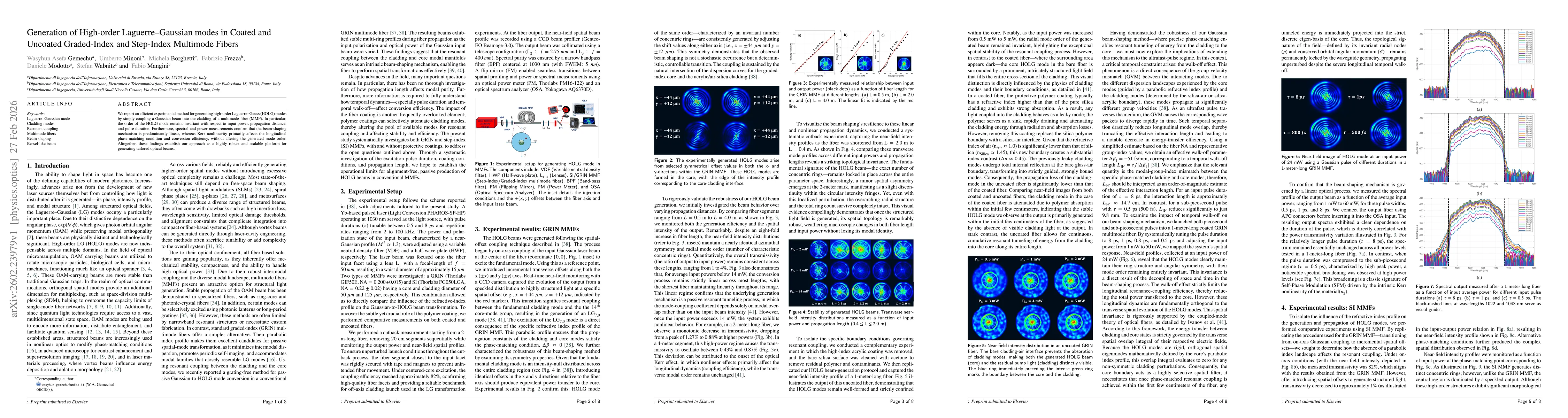 Thumbnail for Generation of High-order Laguerre-Gaussian modes in Coated and Uncoated Graded-Index and Step-Index Multimode Fibers