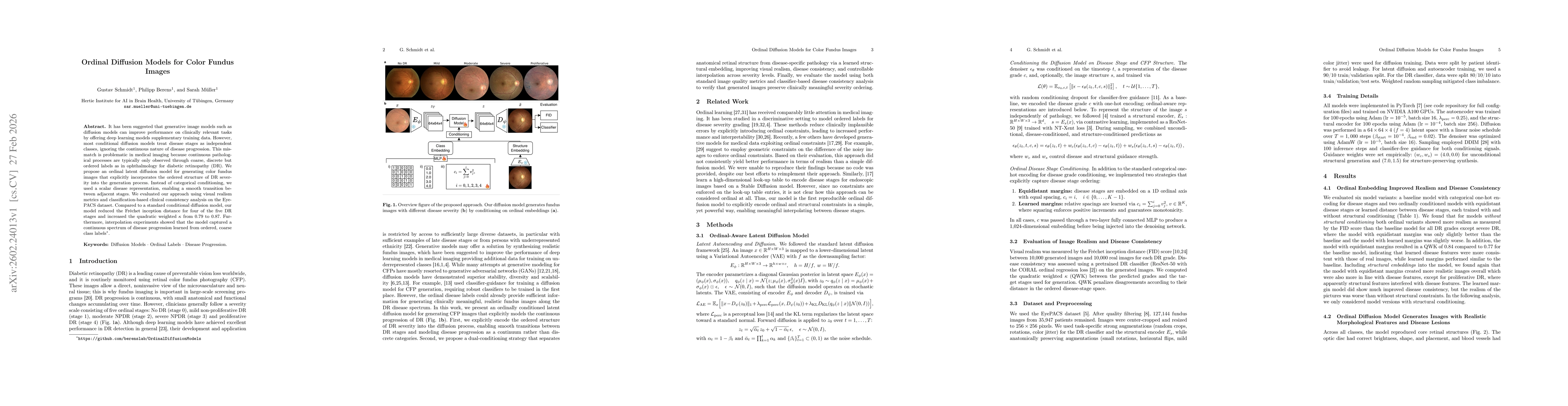 Thumbnail for Ordinal Diffusion Models for Color Fundus Images