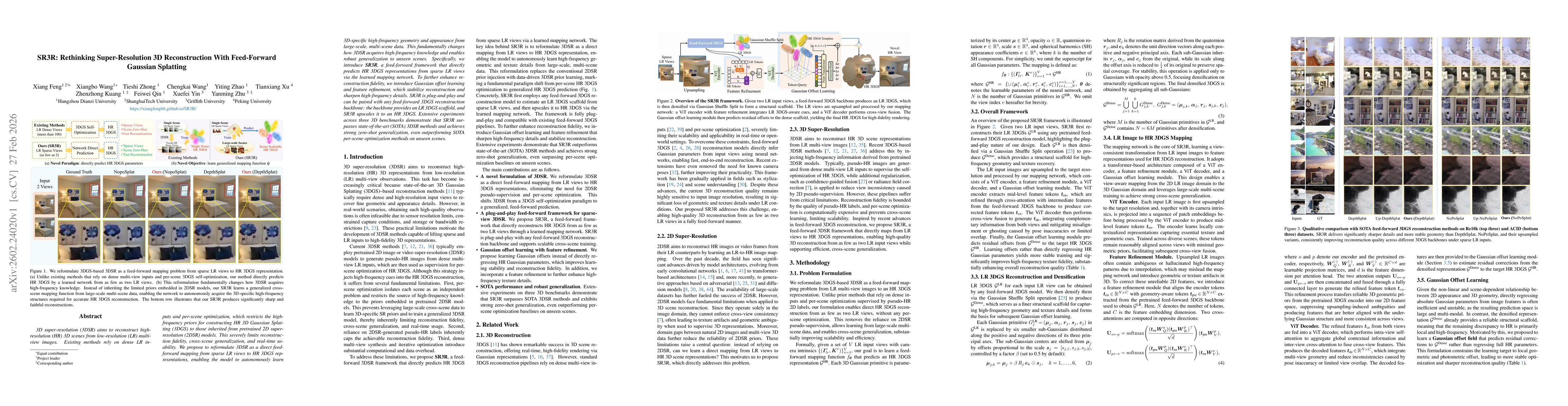 Thumbnail for SR3R: Rethinking Super-Resolution 3D Reconstruction With Feed-Forward Gaussian Splatting