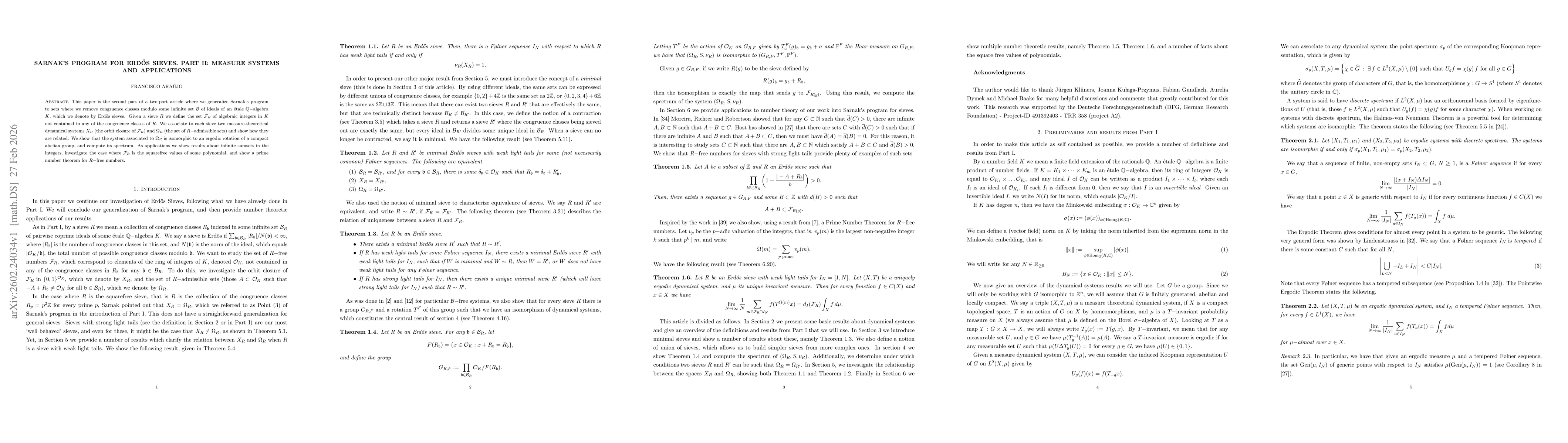 Thumbnail for Sarnak's Program for Erdős Sieves. Part II: Measure Systems and Applications