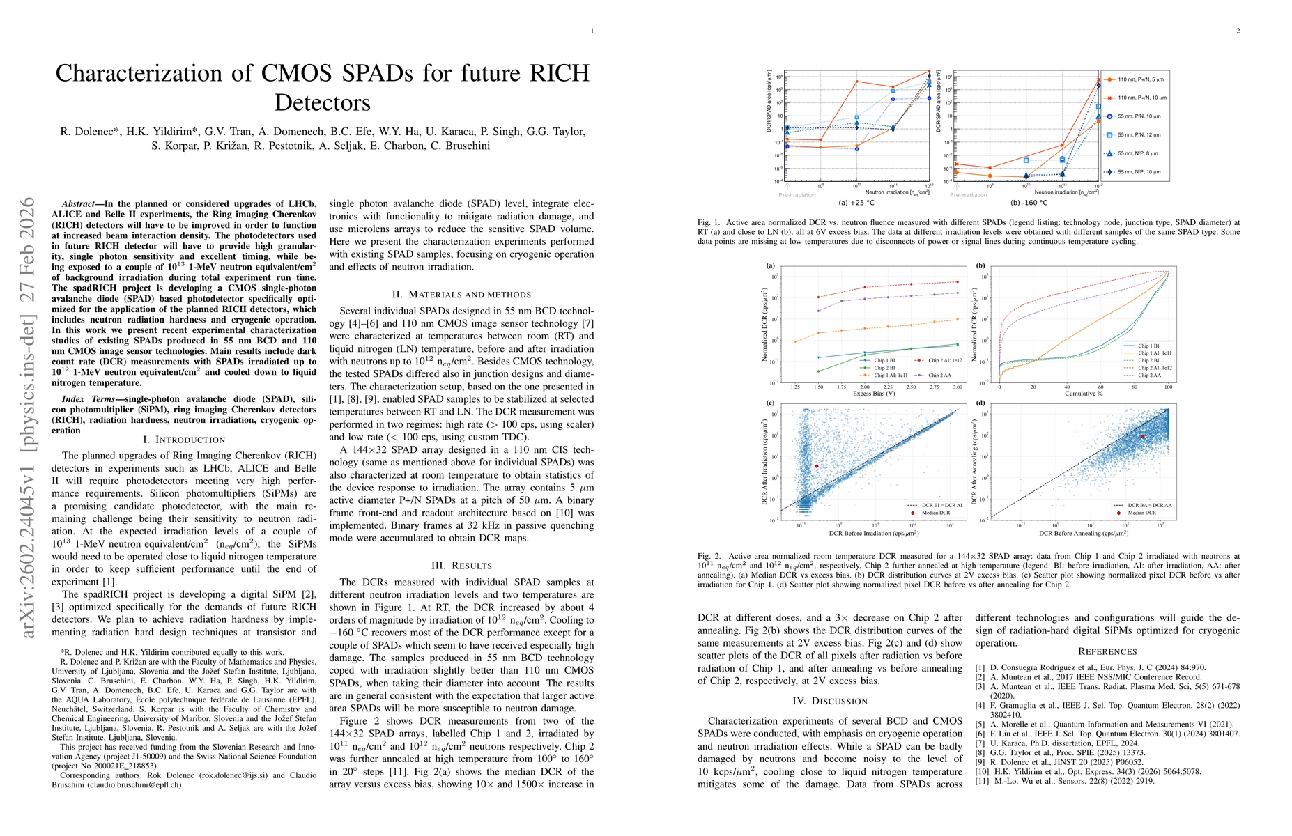 Thumbnail for Characterization of CMOS SPADs for future RICH Detectors