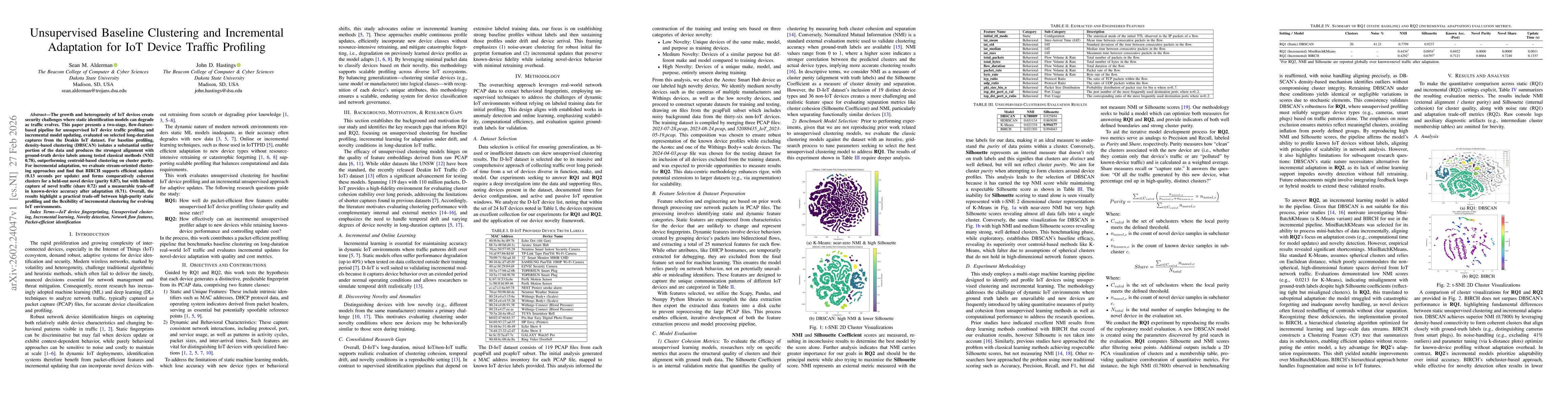 Thumbnail for Unsupervised Baseline Clustering and Incremental Adaptation for IoT Device Traffic Profiling