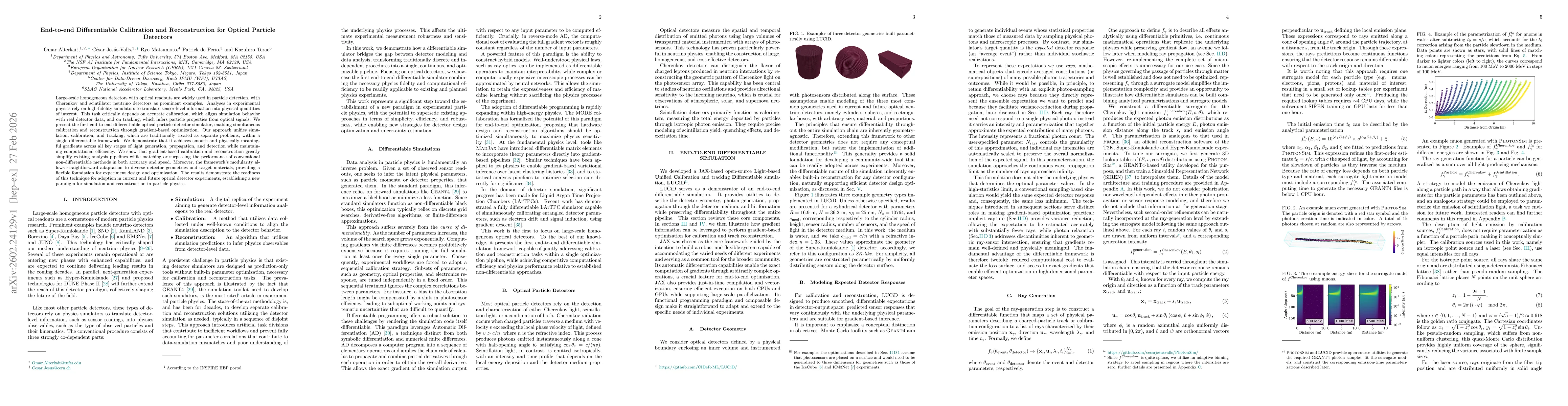 Thumbnail for End-to-end Differentiable Calibration and Reconstruction for Optical Particle Detectors