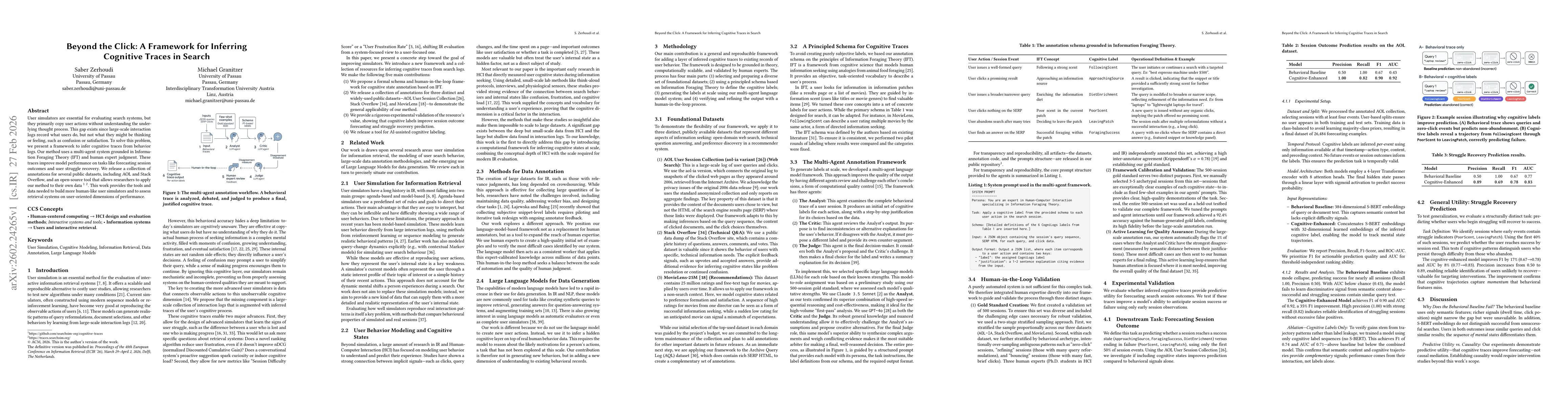 Thumbnail for Beyond the Click: A Framework for Inferring Cognitive Traces in Search