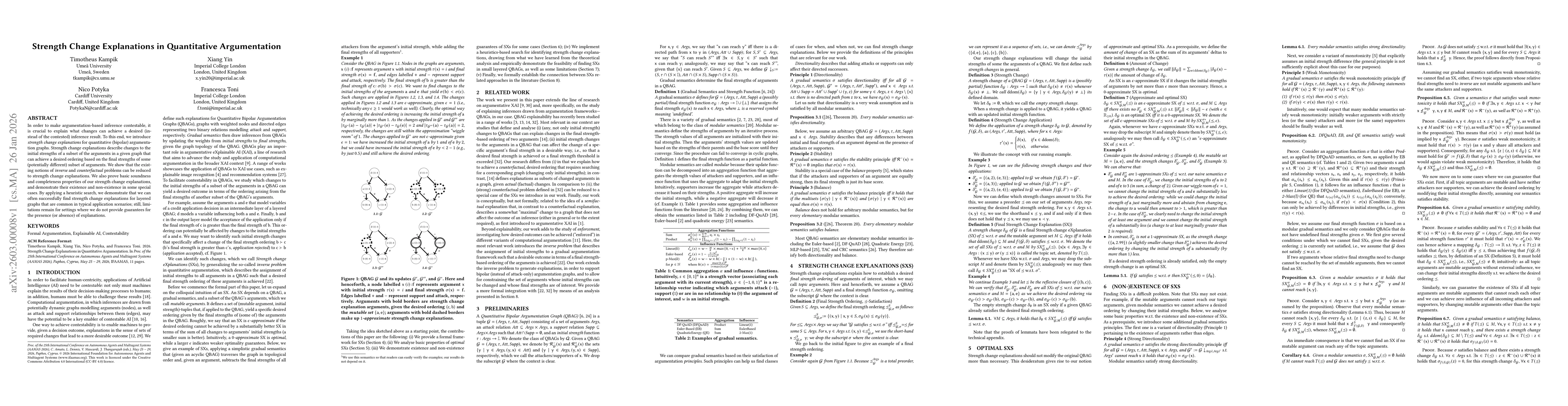 Thumbnail for Strength Change Explanations in Quantitative Argumentation