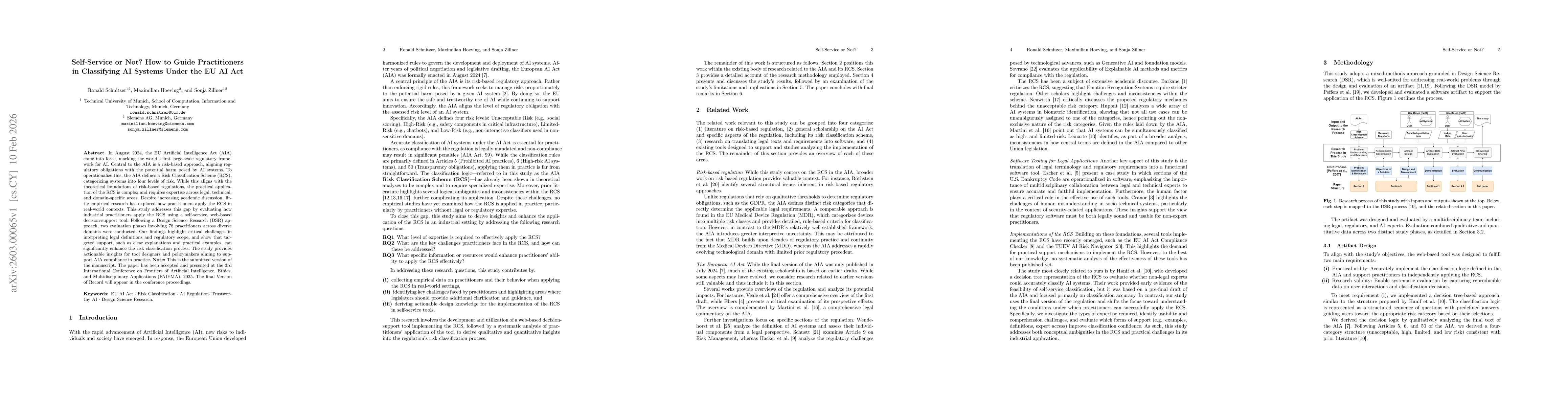 Thumbnail for Self-Service or Not? How to Guide Practitioners in Classifying AI Systems Under the EU AI Act