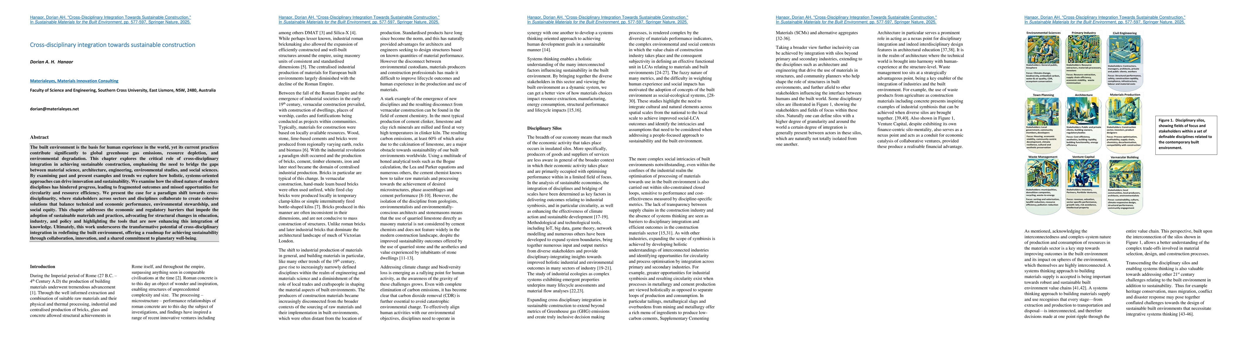 Thumbnail for Cross-disciplinary integration towards sustainable construction