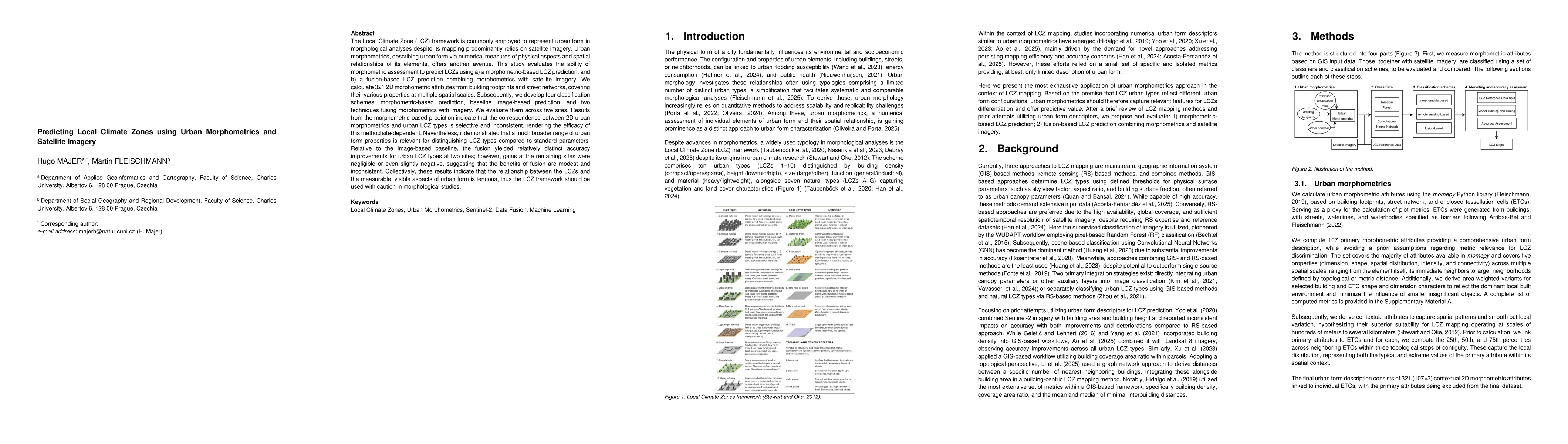 Thumbnail for Predicting Local Climate Zones using Urban Morphometrics and Satellite Imagery