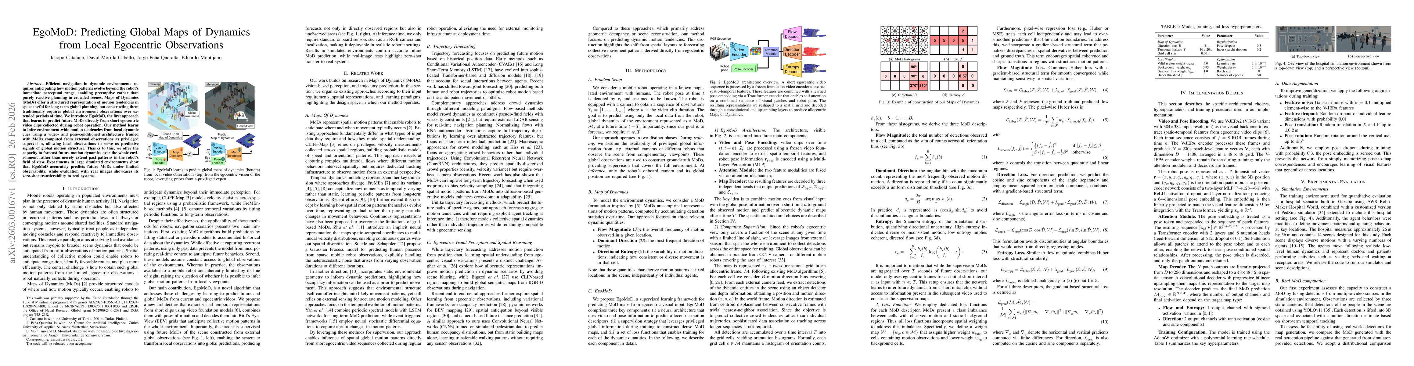 Thumbnail for EgoMoD: Predicting Global Maps of Dynamics from Local Egocentric Observations