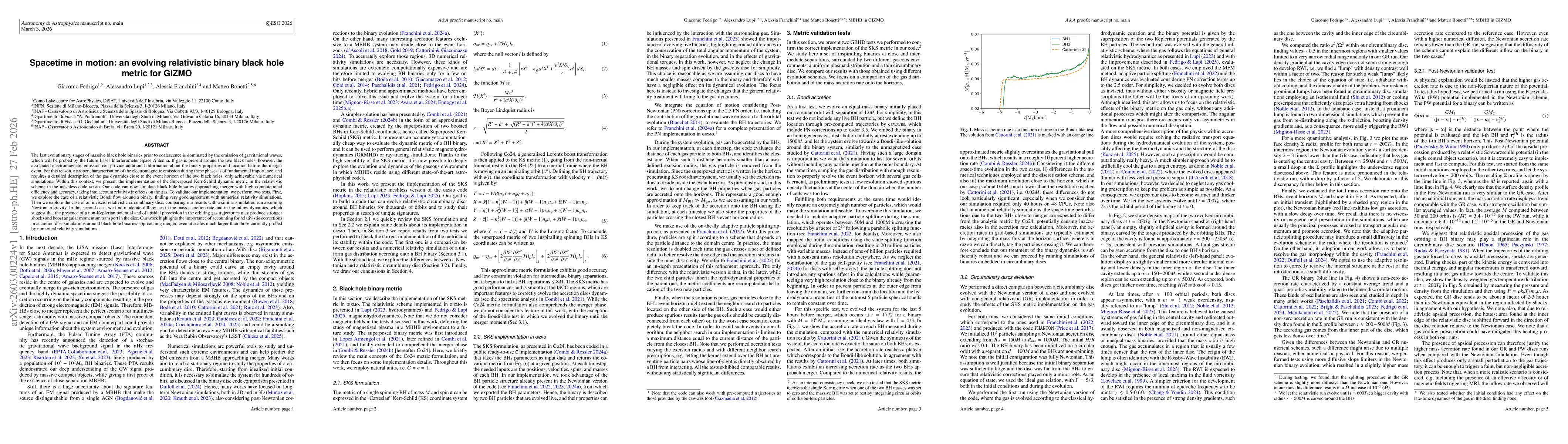 Thumbnail for Spacetime in motion: an evolving relativistic binary black hole metric for GIZMO