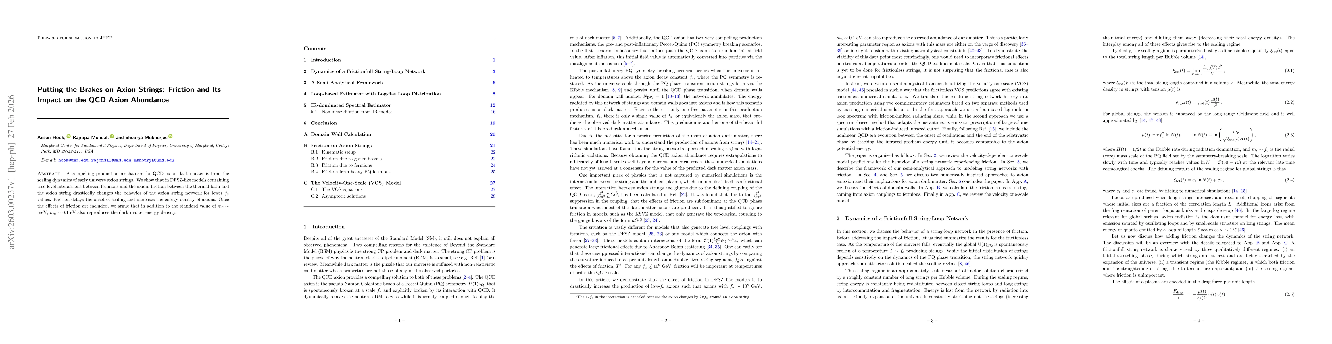 Thumbnail for Putting the Brakes on Axion Strings: Friction and Its Impact on the QCD Axion Abundance